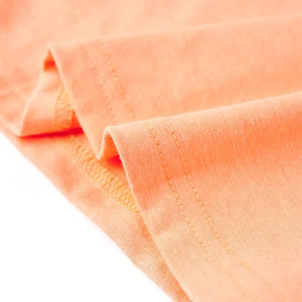 T-shirt med korta ärmar för barn neonorange 116