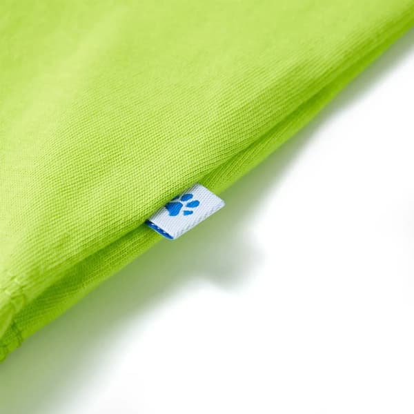 T-shirt med korta ärmar för barn limegrön 128