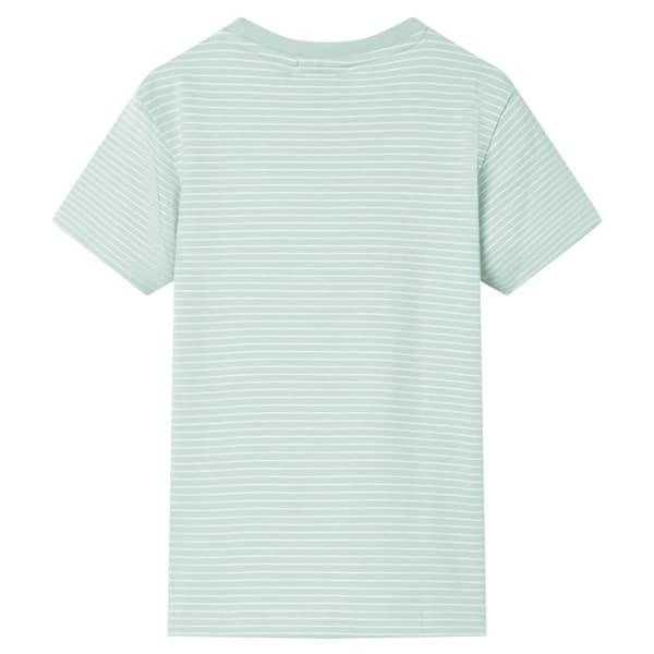 T-shirt til børn str. 92 striber lys mintgrøn