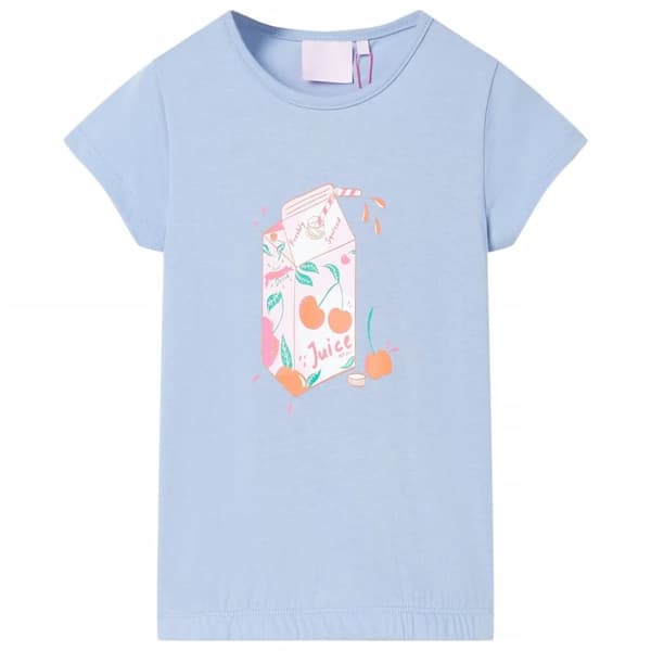 T-shirt til børn str. 116 blå
