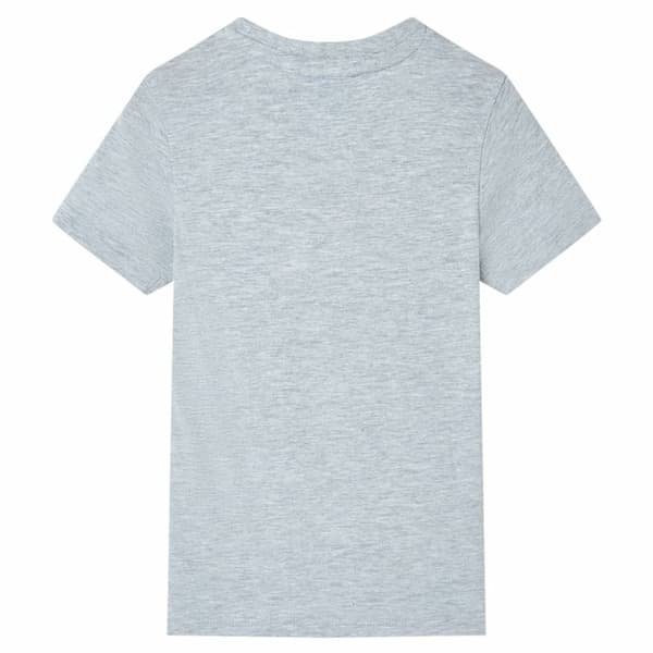 Kortærmet T-shirt til børn str. 128 grå
