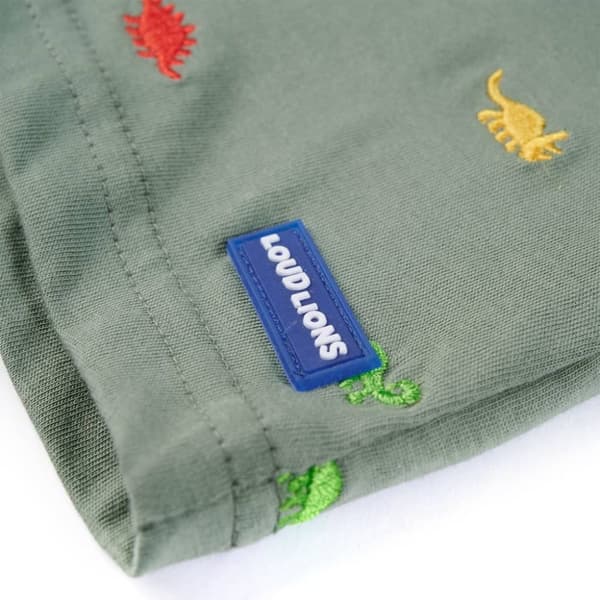 T-shirt med korta ärmar för barn khaki 104