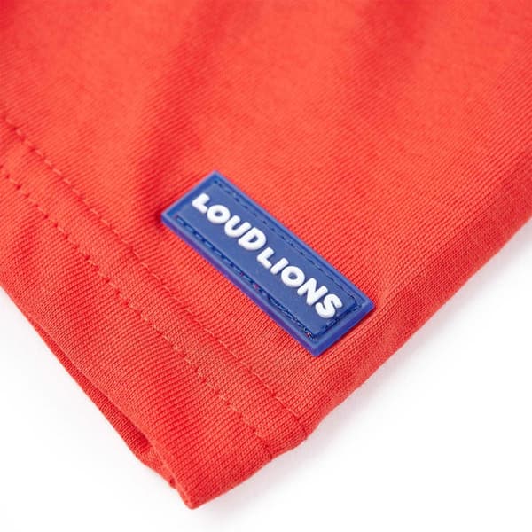 T-shirt med korta ärmar för barn röd 104