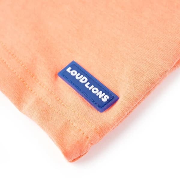 T-shirt med korta ärmar för barn neonorange 92