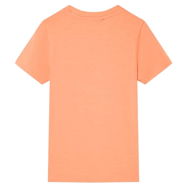 T-shirt med korta ärmar för barn neonorange 92