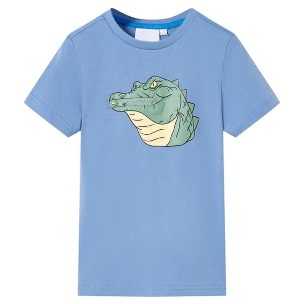 T-shirt för barn mellanblå 92