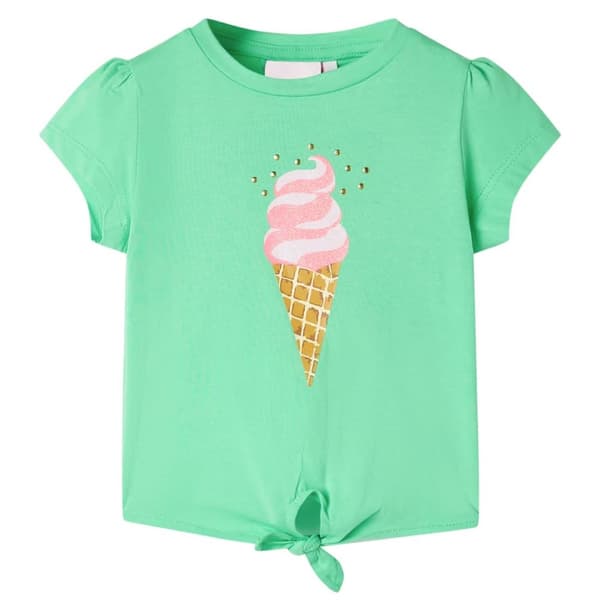 T-shirt för barn ljusgrön 104