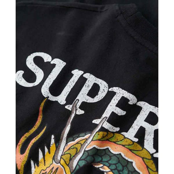 Superdry Kortärmad T-shirt Tattoo Graphic Loose Svart L Man