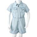 Miniatyrbillede 8 af 8: vidaXL Onesie til børn str. 104 med korte ærmer lyseblå