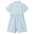 Miniatyrbilde 2 av 8: vidaXL Onesie for barn med korte ermer myk blå 128