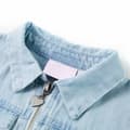 Miniatyrbilde 3 av 8: vidaXL Onesie for barn med korte ermer myk blå 116