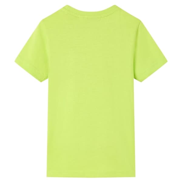 vidaXL T-shirt för barn limegrön 140