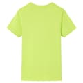 Miniatyrbild 2 av 7: vidaXL T-shirt för barn limegrön 140