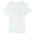 Miniatyrbild 2 av 7: vidaXL T-shirt med korta ärmar för barn ecru 92