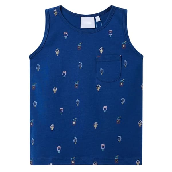 vidaXL Tanktopp for barn mørkeblå 104