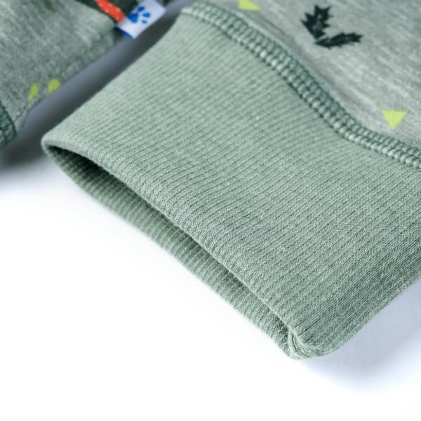 vidaXL Lasten collegepaita meleerattu vaalea khaki 128