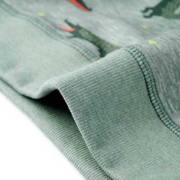vidaXL Lasten collegepaita meleerattu vaalea khaki 128