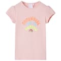 Miniatyrbillede 1 af 7: vidaXL T-shirt til børn str. 128 lyserød