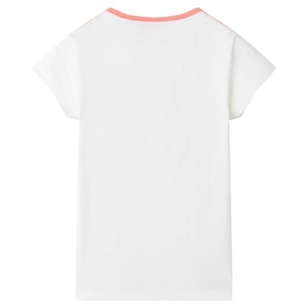 vidaXL Lasten T-paita ecru 128