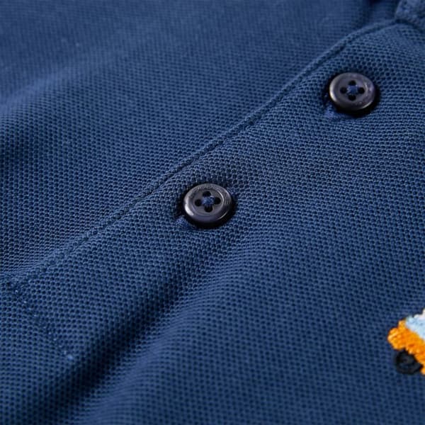 vidaXL Poloshirt til børn str. 128 mørkeblå