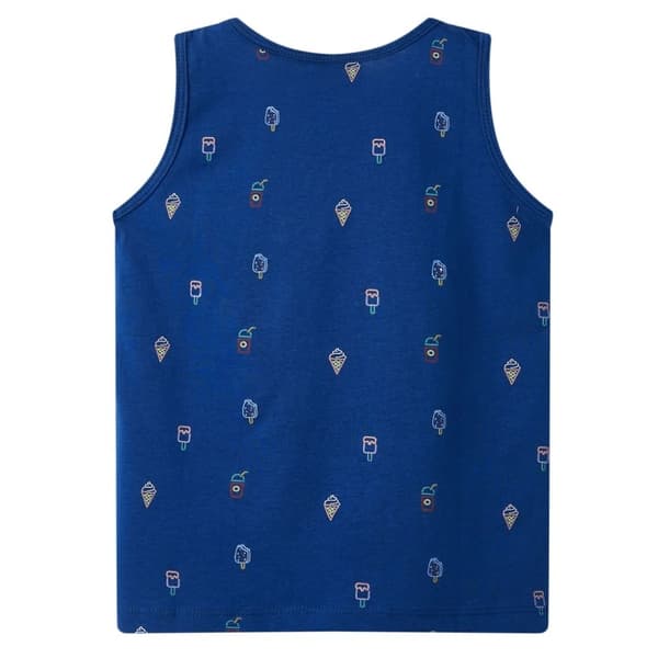 vidaXL Tanktop til børn str. 104 mørkeblå