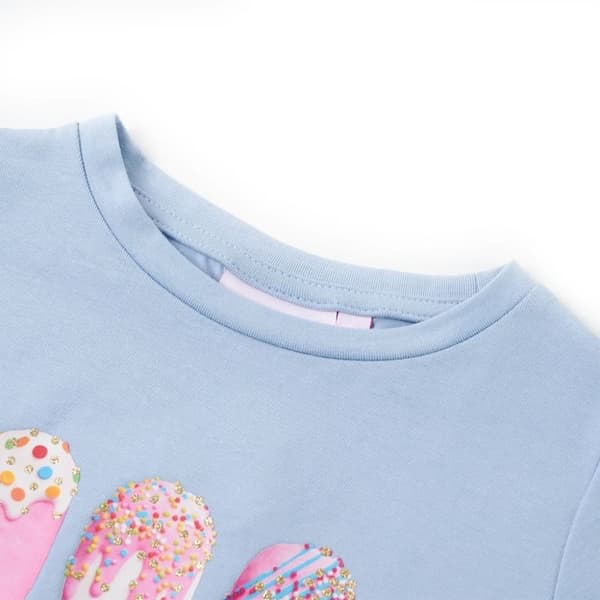 vidaXL T-shirt til børn str. 140 blå