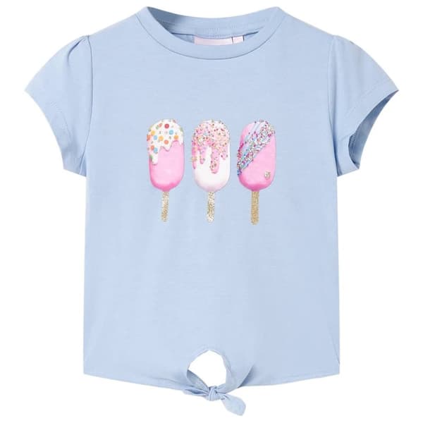 vidaXL T-shirt til børn str. 140 blå