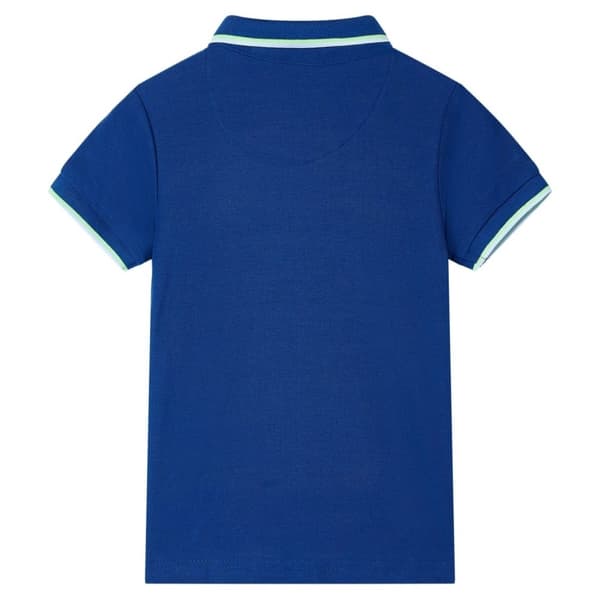 vidaXL Poloshirt til børn str. 104 mørkeblå