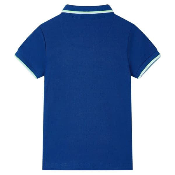 vidaXL Poloshirt til børn str. 116 mørkeblå