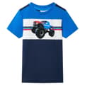 Miniatyrbillede 1 af 7: vidaXL T-shirt til børn str. 140 blå og marineblå
