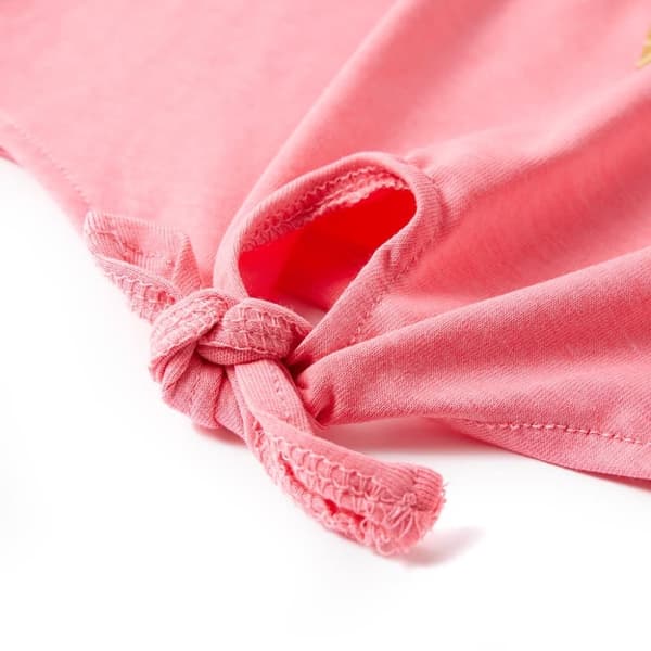 vidaXL T-shirt för barn klar puderrosa 128
