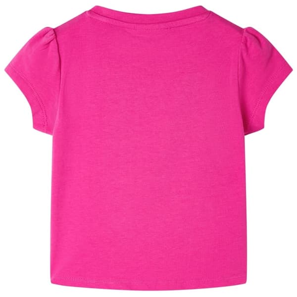 vidaXL T-shirt för barn mörk rosa 116