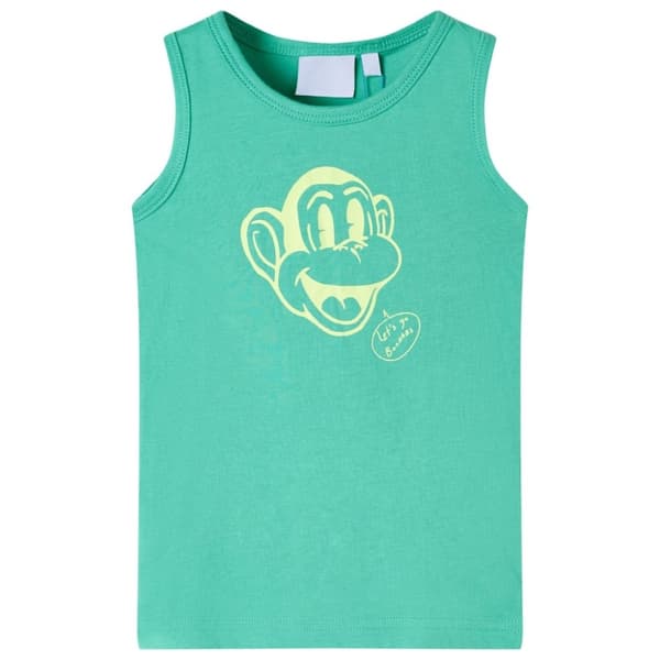 vidaXL Tanktop til børn str. 92 grøn