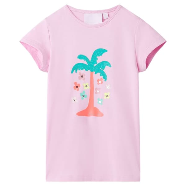 vidaXL T-shirt til børn str. 116 lilla