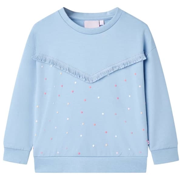 vidaXL Sweatshirt til børn str. 140 blå