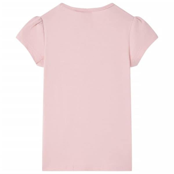 vidaXL T-shirt til børn str. 116 lyserød