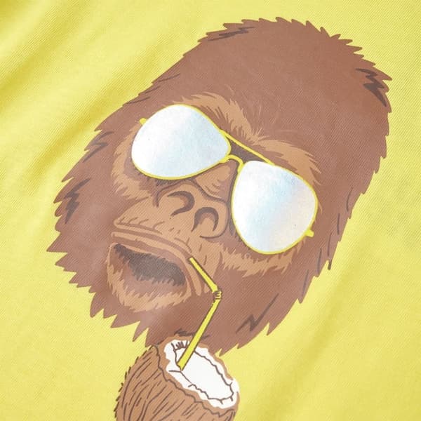 vidaXL Kortærmet T-shirt til børn str. 140 gul