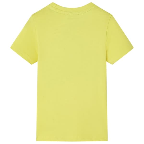 vidaXL Kortærmet T-shirt til børn str. 140 gul