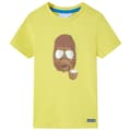 Miniatyrbillede 1 af 7: vidaXL Kortærmet T-shirt til børn str. 140 gul