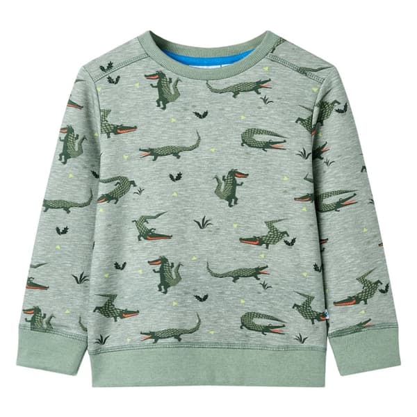 vidaXL Lasten collegepaita meleerattu vaalea khaki 140