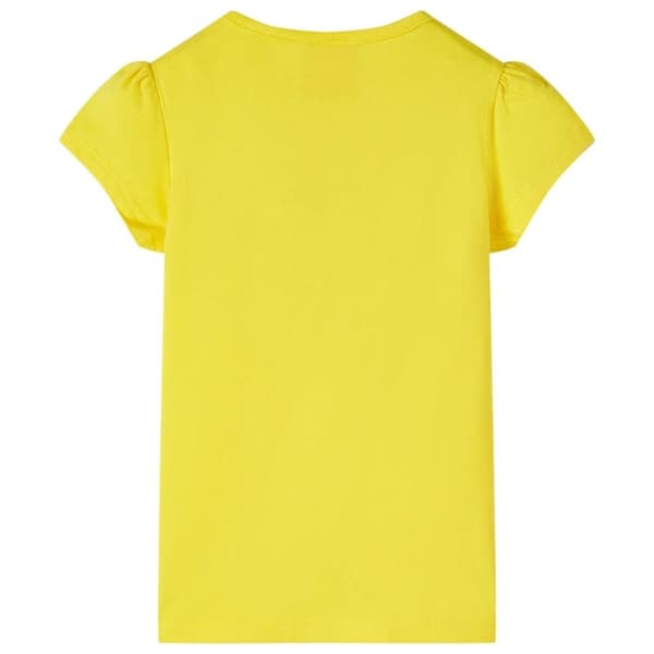 vidaXL T-shirt för barn gul 92