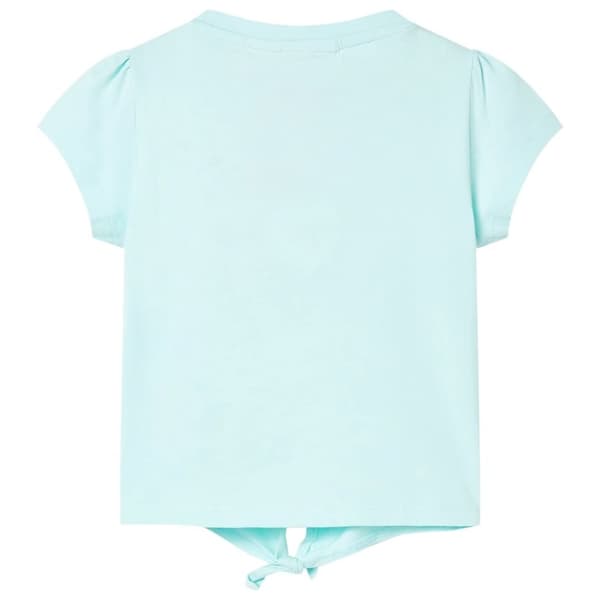 vidaXL T-shirt för barn aquablå 116