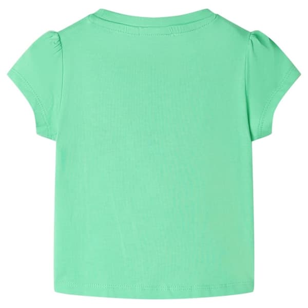 vidaXL T-shirt för barn ljusgrön 92