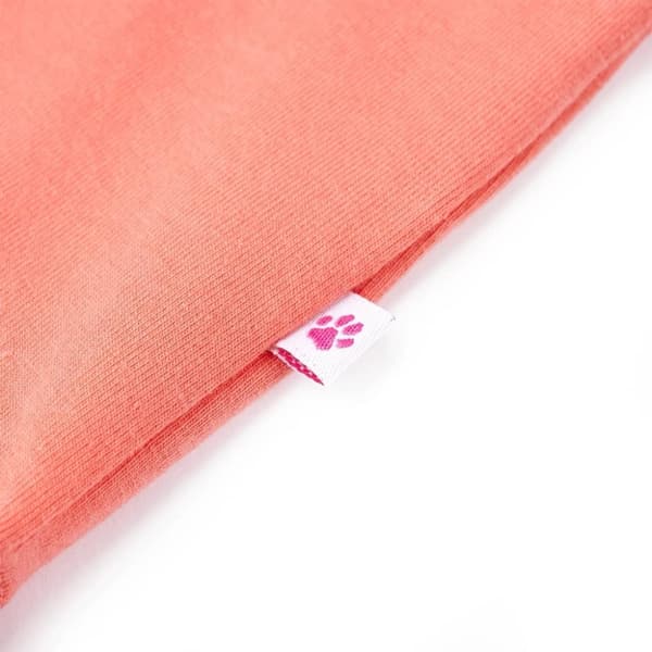 vidaXL T-shirt för barn korallröd 140