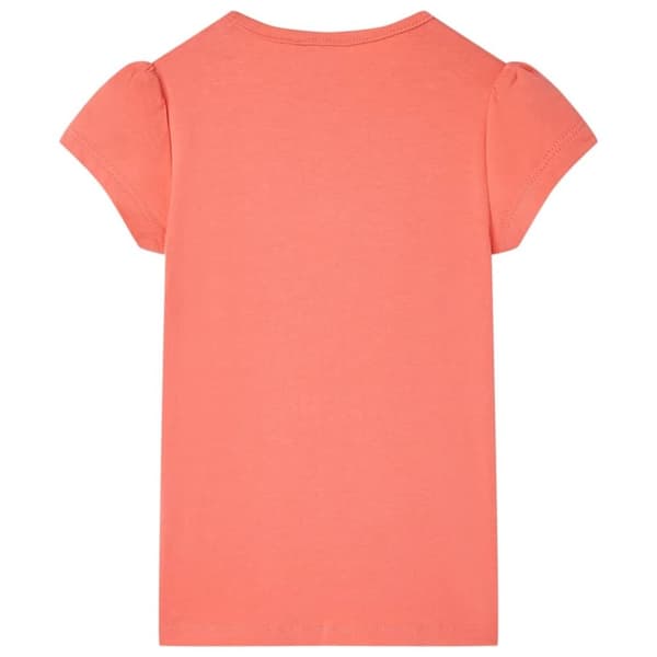 vidaXL T-shirt för barn korallröd 92