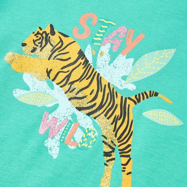 vidaXL T-shirt för barn mintgrön 104