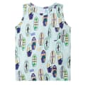 Miniatyrbilde 1 av 8: vidaXL Singlet for barn myk blå melert 104