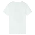 Miniatyrbild 2 av 7: vidaXL T-shirt med korta ärmar för barn ecru 140