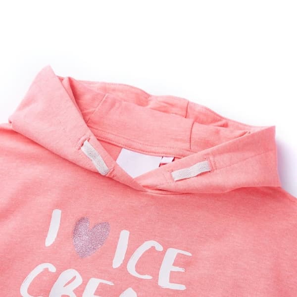 vidaXL Barnhoodie stark rosa 104
