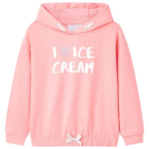 vidaXL Barnhoodie stark rosa 104